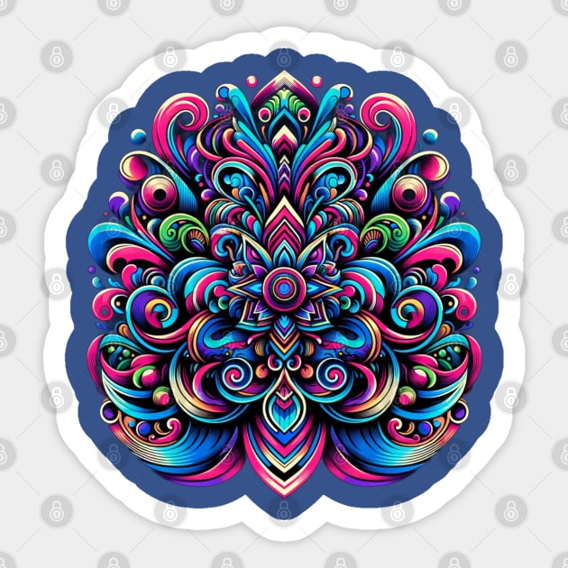 psychedelic pattern Sticker by Ekim Ts